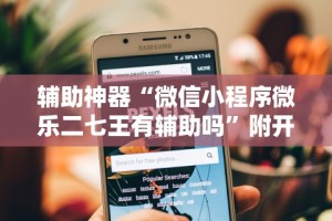 辅助神器“微信小程序微乐二七王有辅助吗”附开挂脚本详细教程