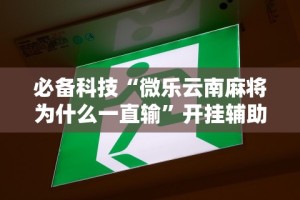 玩家必读“微乐房间怎么开挂”(曝光透视必备猫腻)
