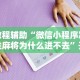 教程辅助“微信小程序决胜麻将为什么进不去”开挂安装教程