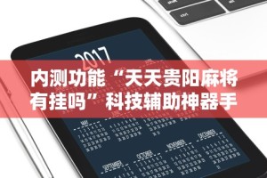 内测功能“天天贵阳麻将有挂吗”科技辅助神器手机版教程