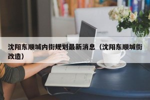 沈阳东顺城内街规划最新消息（沈阳东顺城街改造）