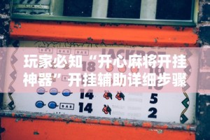 玩家必知“开心麻将开挂神器”开挂辅助详细步骤