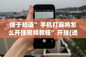 终于知道”手机打麻将怎么开挂视频教程”开挂(透视)辅助教程