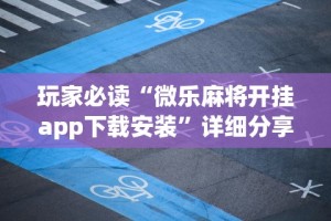 玩家必读“微乐麻将开挂app下载安装”详细分享装挂