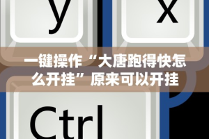 一键操作“大唐跑得快怎么开挂”原来可以开挂
