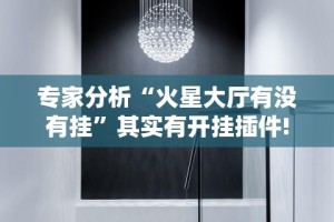 专家分析“火星大厅有没有挂”其实有开挂插件!