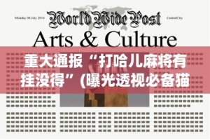 重大通报“打哈儿麻将有挂没得”(曝光透视必备猫腻)