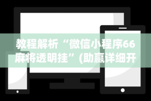 教程解析“微信小程序66麻将透明挂”(助赢详细开挂教程)