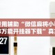 专用辅助“微信麻将小程序万能开挂器下载”真实开挂技巧分享
