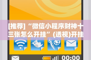 [推荐]“微信小程序财神十三张怎么开挂”(透视)开挂辅助脚本+详细开挂安装教程