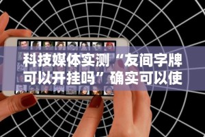 科技媒体实测“友间字牌可以开挂吗”确实可以使用辅助