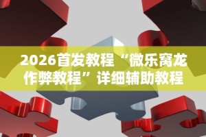 2026首发教程“微乐窝龙作弊教程”详细辅助教程分享