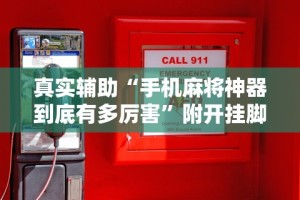 真实辅助“手机麻将神器到底有多厉害”附开挂脚本详细步骤