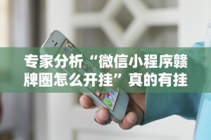 专家分析“微信小程序赣牌圈怎么开挂”真的有挂