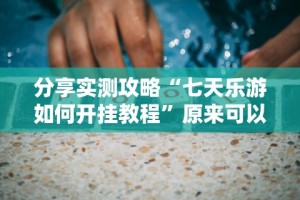 分享实测攻略“七天乐游如何开挂教程”原来可以开挂