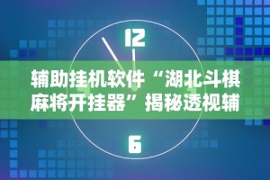 独家脚本实测“皮皮衡阳字牌怎么开挂”辅助神器插件下载