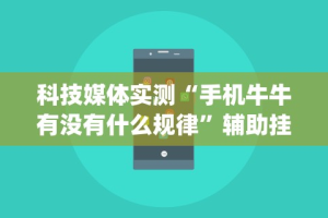 科技媒体实测“手机牛牛有没有什么规律”辅助挂下载”(最新开挂教程)