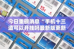 今日重磅消息“手机十三道可以开挂吗最新版更新内容”通用版下载教程！