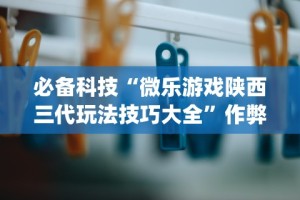 必备科技“微乐游戏陕西三代玩法技巧大全”作弊挂(辅助外挂+
