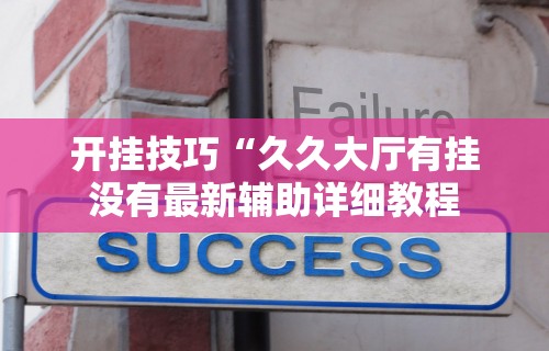 开挂技巧“久久大厅有挂没有最新辅助详细教程