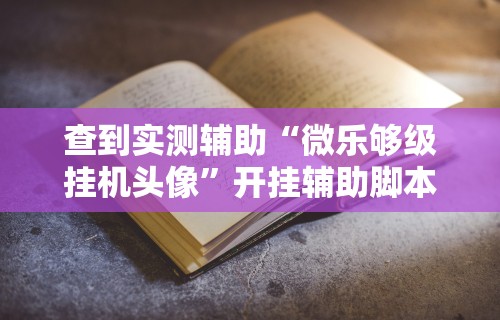 查到实测辅助“微乐够级挂机头像”开挂辅助脚本+详细开挂