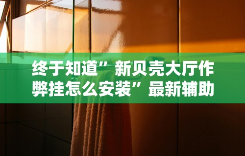 终于知道”新贝壳大厅作弊挂怎么安装”最新辅助详细教程