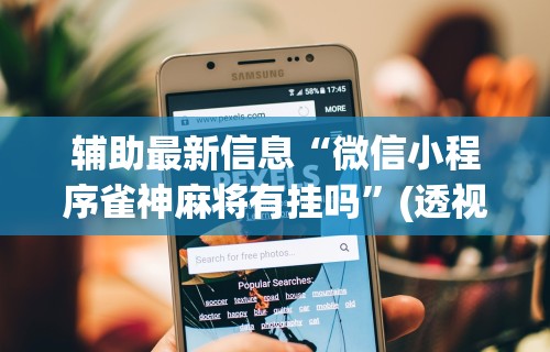 辅助最新信息“微信小程序雀神麻将有挂吗”(透视)其实真的有挂