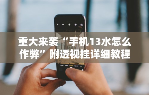 重大来袭“手机13水怎么作弊”附透视挂详细教程