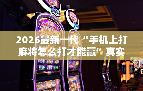 2026最新一代“手机上打麻将怎么打才能赢”真实开挂技巧分享