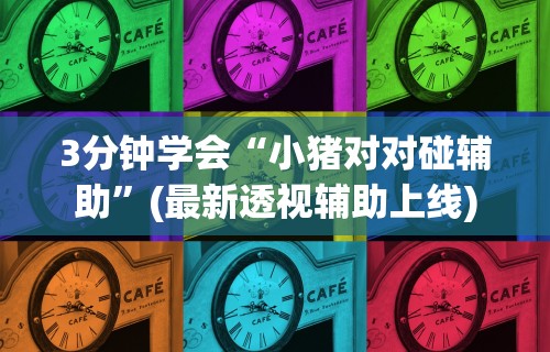 3分钟学会“小猪对对碰辅助”(最新透视辅助上线)