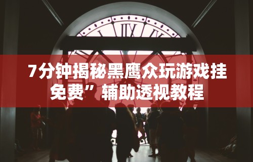 7分钟揭秘黑鹰众玩游戏挂免费”辅助透视教程