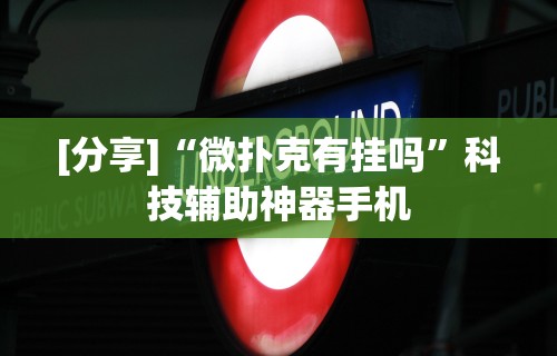 [分享]“微扑克有挂吗	”科技辅助神器手机