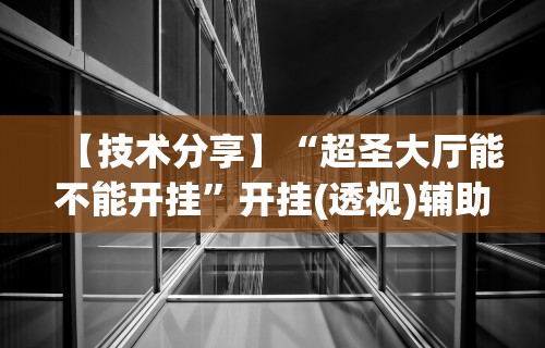 【技术分享】“超圣大厅能不能开挂”开挂(透视)辅助教程