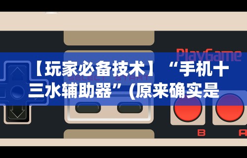 【玩家必备技术】“手机十三水辅助器	”(原来确实是有插件)