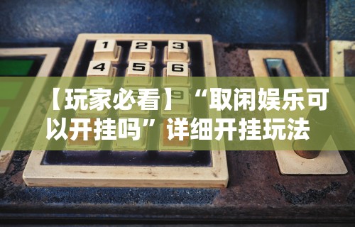 【玩家必看】“取闲娱乐可以开挂吗”详细开挂玩法
