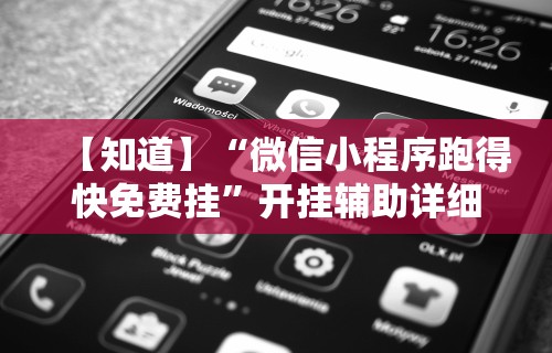 【知道】“微信小程序跑得快免费挂”开挂辅助详细步骤