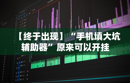 【终于出现】“手机填大坑辅助器”原来可以开挂