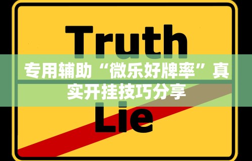 专用辅助“微乐好牌率”真实开挂技巧分享