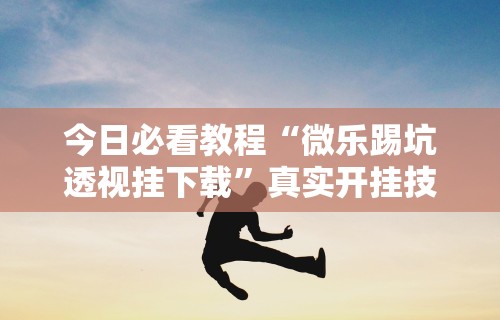 今日必看教程“微乐踢坑透视挂下载”真实开挂技巧分享