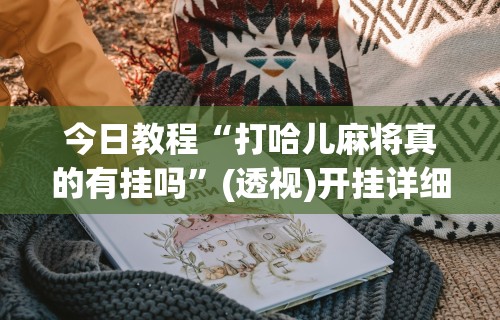今日教程“打哈儿麻将真的有挂吗”(透视)开挂详细教程