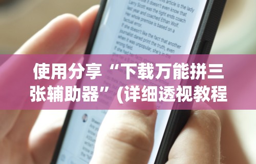 使用分享“下载万能拼三张辅助器	”(详细透视教程)
