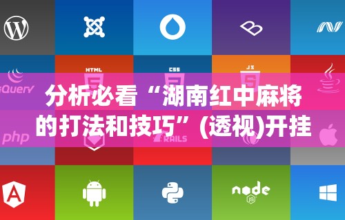 分析必看“湖南红中麻将的打法和技巧	”(透视)开挂辅助脚本+详细开挂安装教程