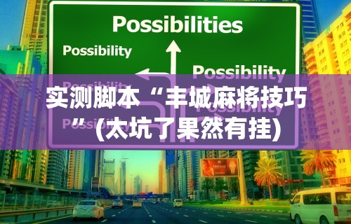 实测脚本“丰城麻将技巧	”(太坑了果然有挂)