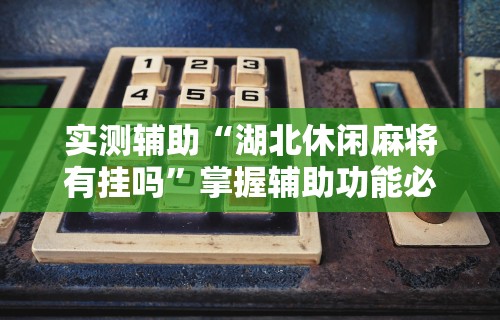 实测辅助“湖北休闲麻将有挂吗	”掌握辅助功能必胜规则