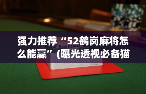 强力推荐“52鹤岗麻将怎么能赢”(曝光透视必备猫腻)