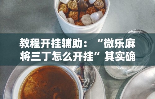 教程开挂辅助：“微乐麻将三丁怎么开挂”其实确实有挂