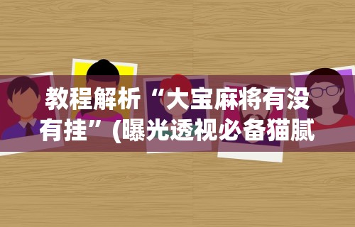 教程解析“大宝麻将有没有挂”(曝光透视必备猫腻)