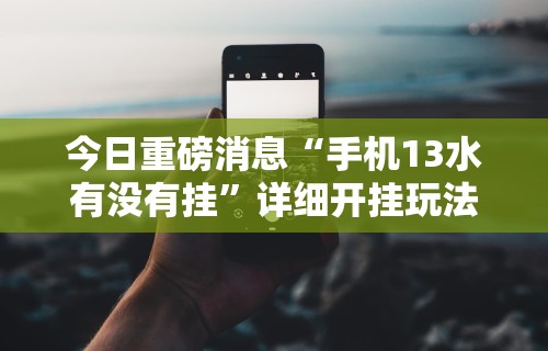 今日重磅消息“手机13水有没有挂”详细开挂玩法