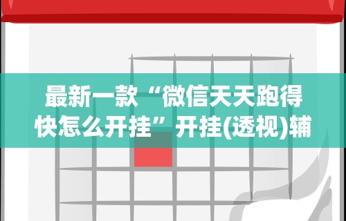 最新一款“微信天天跑得快怎么开挂”开挂(透视)辅助