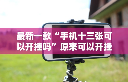 最新一款“手机十三张可以开挂吗”原来可以开挂